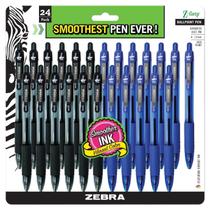 Caneta esferográfica retrátil Zebra Z-Grip de 1,0 mm de ponta média Caneta esferográfica retrátil Zebra Z-Grip de 1,0 mm de ponta média