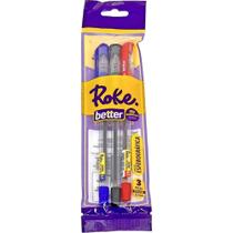 Caneta Esferografica Roke Better 0.7MM AZ/PT/VM CT.C/03