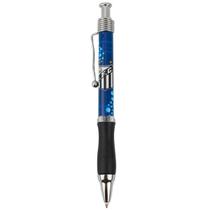Caneta Esferográfica Roller Ball Azul Santos