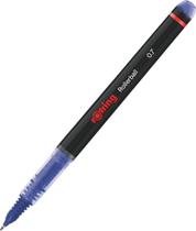 Caneta esferográfica rotativa de 0,7 mm, tinta azul de ponta fina, pacote com 12 unidades