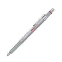 Caneta esferográfica RotRing 600, ponto médio, tinta preta, prata