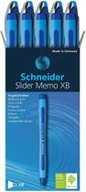 Caneta esferográfica Schneider Slider Memo XB, pacote com 10
