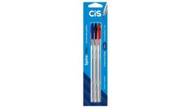 Caneta Esferográfica Spiro PRO Com 3 Unidades - Cis