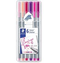Caneta esferografica staedtler triplus fineliner 06 flamingo