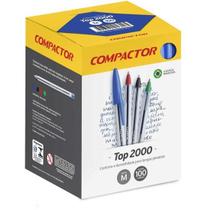 Caneta Esferográfica Top 2000 100un Azul - Compactor Caneta Esferográfica Top 2000 100un Azul - Compactor