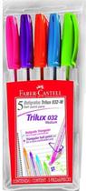 Caneta Esferográfica Triangular Trilux Com 5 Cores 1,00mm Faber-castell