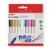 Caneta esferografica trilux colors 10 cores faber-castell Caneta esferografica trilux colors 10 cores faber-castell