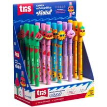 Caneta Esferográfica TRIS Aloha 1.0MM - 5 Modelos Tropicais (display com 15)
