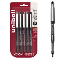 Caneta esferográfica Uni-Ball 1734927 Vision Needle de 0,5 mm, pacote com 5