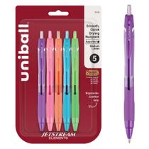 Caneta Esferográfica Uni-Ball Jetstream Elements 1,0mm Pacote com 5 Caneta Esferográfica Uni-Ball Jetstream Elements 1,0mm Pacote com 5
