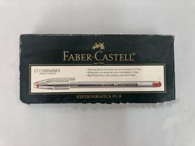 Caneta Esferográfica vermelha 0.7 Faber Castell cx com 12 unidades