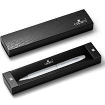 Caneta Esferográfica Viena Esfera Branca com Detalhes Cromados