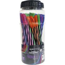 Caneta Esferográfica WOW FUN BLACK 0.7MM 5 Cores - Pote com 50