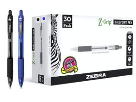 Caneta esferográfica Zebra Pen Z-Grip Retrátil Fina 0,7 mm 30P Caneta esferográfica Zebra Pen Z-Grip Retrátil Fina 0,7 mm 30P