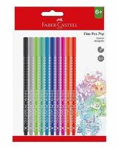 Caneta Faber Castell Fine Pen 0.4 Pop 10 Cores SMFPP10 Caneta Faber Castell Fine Pen 0.4 Pop 10 Cores SMFPP10