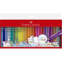 Caneta Faber Castell Fine Pen 24 Cores 0.4mm