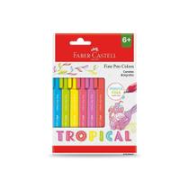 Caneta FABER-CASTELL Fine Pen Colors Tropical c/ 6 cores