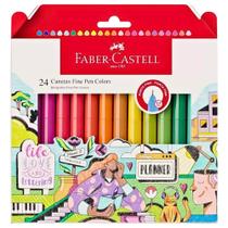 Caneta Faber Castell Fine Pen Estojo com 24 Cores Caneta Faber Castell Fine Pen Estojo com 24 Cores