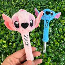 Caneta Face Plush Peluciada Stitch E Angel PELUCIASTITCH