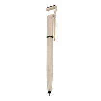 Caneta Fibra de Bambu Touch com Suporte para Celular e Limpador de Tela 00708T