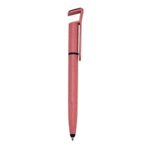 Caneta Fibra de Bambu Touch com Suporte para Celular e Limpador de Tela 00708T