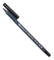 Caneta Fibralo Brush Caran D'ache Aquarelável Preto 009