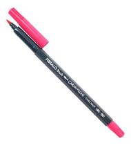 Caneta Fibralo Brush Caran D'ache Aquarelável Rosa 081