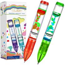Caneta Fidget Pen YUE MOTION Liquid Motion Bubble Sensory, pacote com 2 Caneta Fidget Pen YUE MOTION Liquid Motion Bubble Sensory, pacote com 2