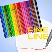 Caneta Fine line Marker 24 Unidades - Fengzhengmei