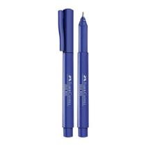 Caneta fine pen 0.4 azul - faber castell