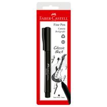 Caneta Fine Pen 0.4 Preta - Faber-Castell