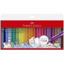 Caneta Fine Pen 0.4mm C/24 Cores - Faber Castell