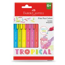 Caneta Fine Pen Color Tropical 0.4mm Ultrafina Faber-Castell