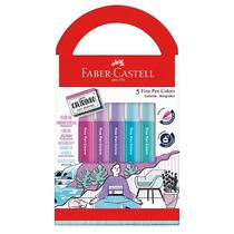 Caneta Fine Pen Colors Faber-castell 0.4Mm Relaxa e Reequilibra 5 Cores com Cheirinho Caneta Fine Pen Colors Faber-castell 0.4Mm Relaxa e Reequilibra 5 Cores com Cheirinho