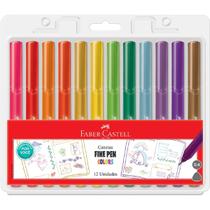 Caneta Fine Pen Colors Faber-castell C/ 12 Cores