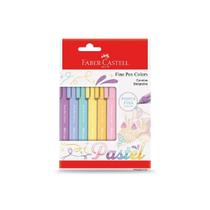 Caneta Fine Pen Colors Pastel 6 Un Faber-castell Caneta Fine Pen Colors Pastel 6 Un Faber-castell