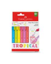 Caneta Fine Pen Colors Tropical Com 6 Cores Faber Castell - FABER CASTEEL