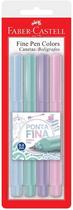 Caneta Fine Pen Pastel C/4 Faber-Castell