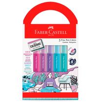 Caneta Fine Pen Relaxa & Reequilibra com Cheiro 5 Cores - Faber-Castell Caneta Fine Pen Relaxa & Reequilibra com Cheiro 5 Cores - Faber-Castell