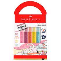 Caneta Fine Pen Revigora & Energiza com Cheiro 5 Cores - Faber-Castell Caneta Fine Pen Revigora & Energiza com Cheiro 5 Cores - Faber-Castell