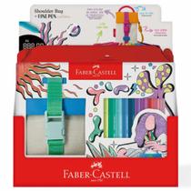 Caneta Fine Pen Shoulder Bag 10 Cores 0.4 Faber Castell