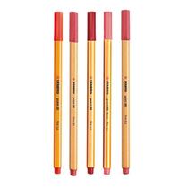 Caneta Fineliner 0.4mm Point 88 5 Tons de Vermelho - Stabilo