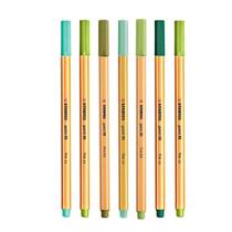 Caneta Fineliner 0.4mm Point 88 7 Tons de Verde - Stabilo Caneta Fineliner 0.4mm Point 88 7 Tons de Verde - Stabilo