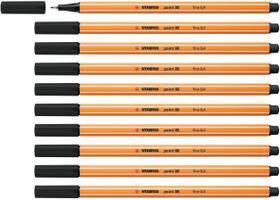 Caneta Fineliner STABILO Point 88 tinta preta 0,4 mm Caneta Fineliner STABILO Point 88 tinta preta 0,4 mm