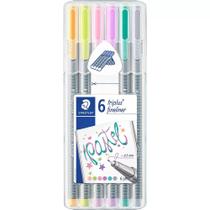 Caneta Fineliner Triplus Pastel 0.3mm 6 Cores - Staedtler Caneta Fineliner Triplus Pastel 0.3mm 6 Cores - Staedtler