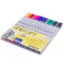 Caneta Finepoint Acrilex - 15 Cores Caneta Finepoint Acrilex - 15 Cores