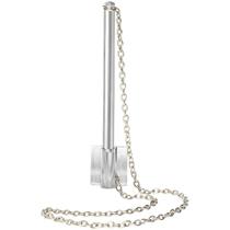 Caneta Fixa Polida Vertical Prata