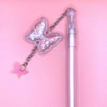 Caneta Fofa com Pingente de Borboleta 0.38mm - Tinta Gel Preta Caneta Fofa com Pingente de Borboleta 0.38mm - Tinta Gel Preta