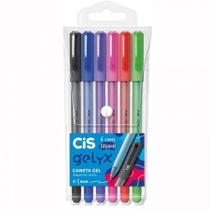 Caneta gel 0.5mm Gelyx com 6 cores - Cis Caneta gel 0.5mm Gelyx com 6 cores - Cis