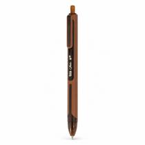 Caneta Gel 0.5mm Marrom Marcação Molde Costura Artesanato Traço Fino Anotação Ficha Cliente Medida Tecido Retrátil Escrita Precisa Tinta Preta -
